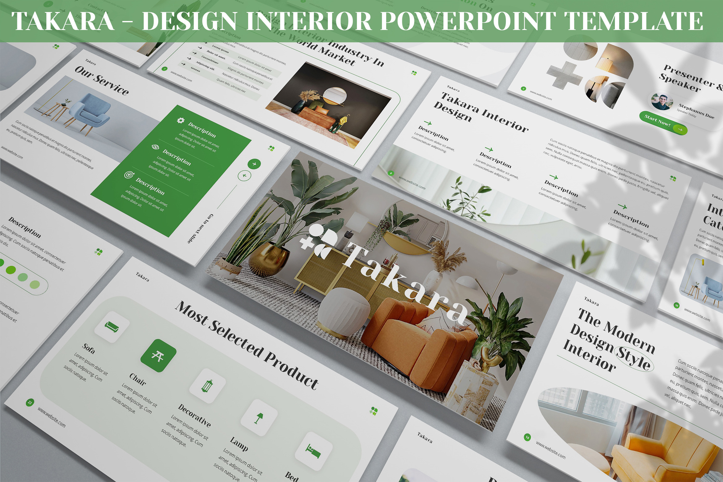 Takara - Interior Design Powerpoint, a Presentation Template by ...