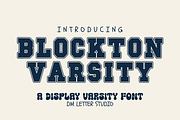 Blockton Varsity, a Slab Serif Font by Dm Studio (Thumbnail 1 of 10)