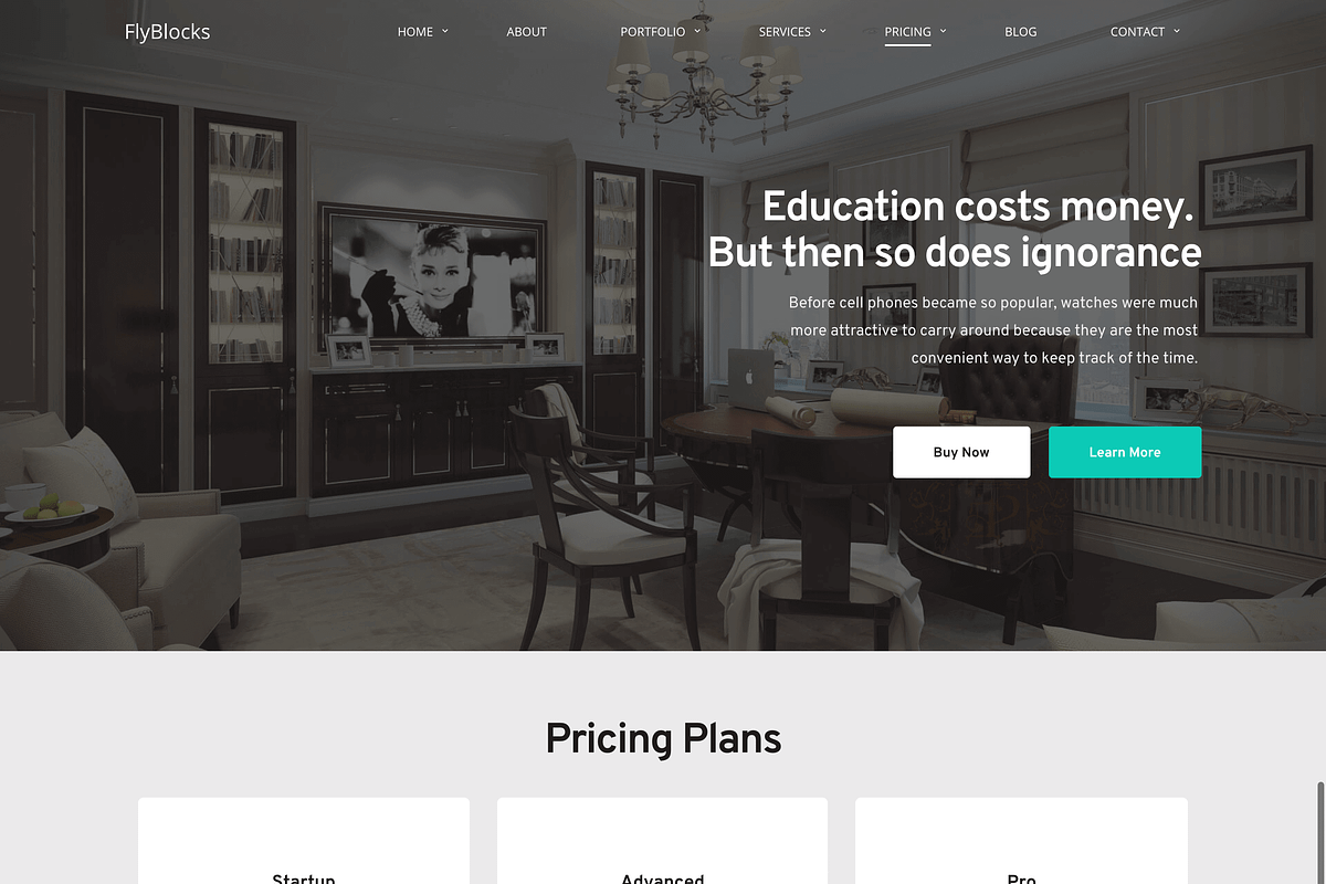 FlyBlocks - Interior Design WP Theme, a WordPress Template by FlyTemplates.com (Photo 7 of 9)