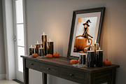 Autumn Witch on Pumpkin Cup, a Seasonal Illustration by Floraphoria (Thumbnail 4 of 14)