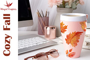 cozy fall: set of 18 watercolors, a Seasonal Illustration by Winged Graphics (Thumbnail 4 of 4)