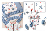 Sea Adventures. Baby collection, an Animal Illustration by Linerisyart (Thumbnail 8 of 14)