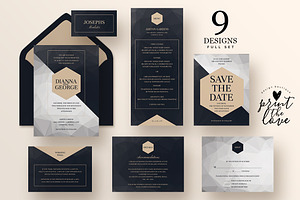 Wedding Invitation Suite - Poly