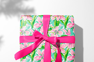 Pink And Green Floral Patterns