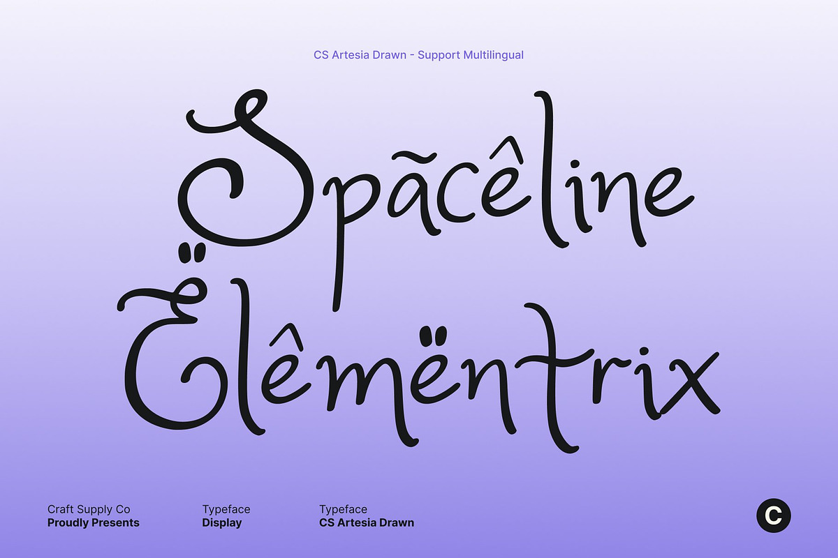 CS Artesia Drawn, a Handwritten Font by Craft Supply Co. (Photo 7 of 8)