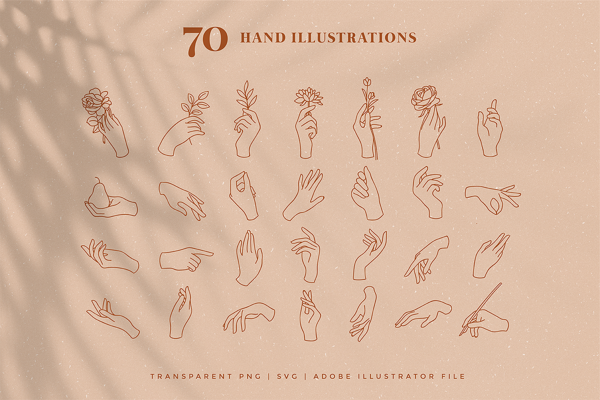 Hand Logo Line Illustrations, an Illustration by Rough Edges Supply Co. (Photo 2 of 12)
