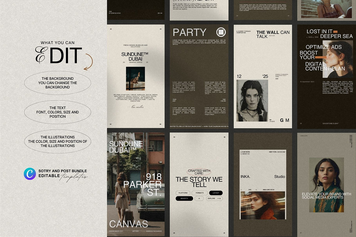 Luxury Canva Social Media Pack, a Social Media Template by Pixel Grid (Photo 8 of 9)