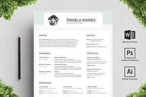Ocean Resume Template, a Resume Template by Big Zone Studio