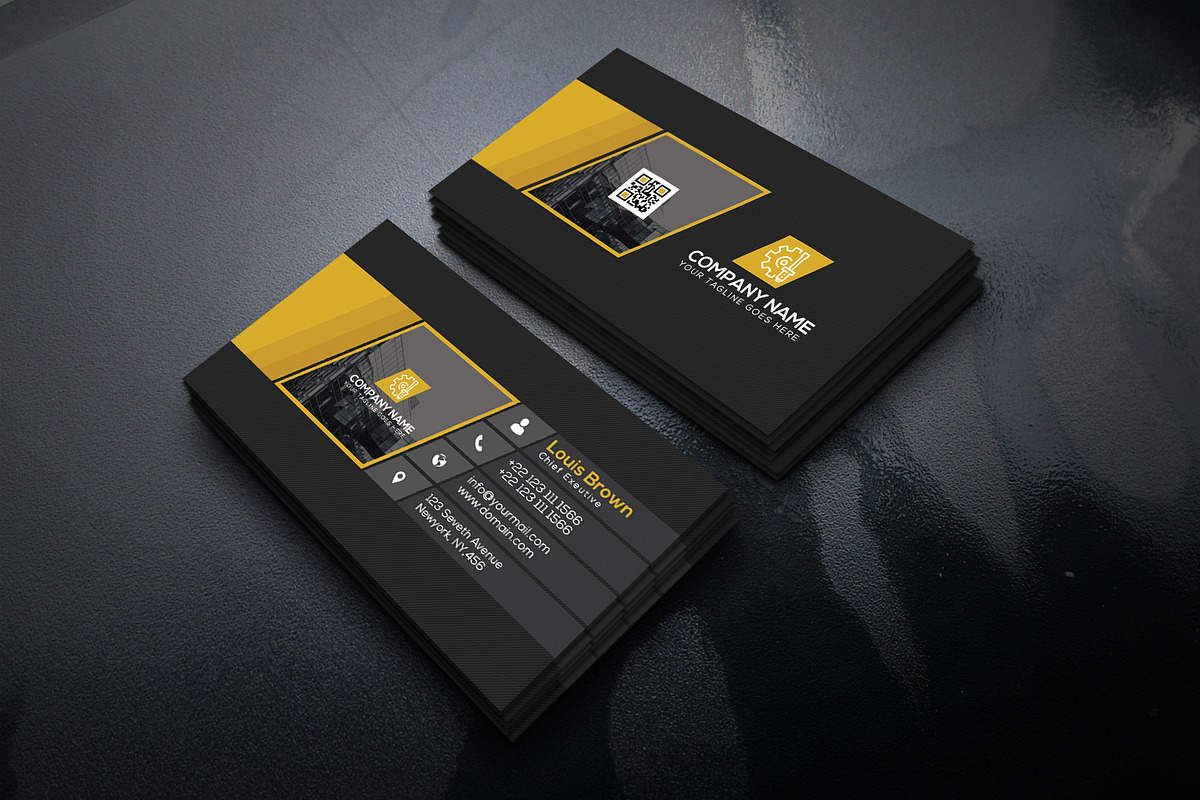 100 Business Card Template Bundle, a Business Card Template by Smashing_Studio (Photo 75 of 80)