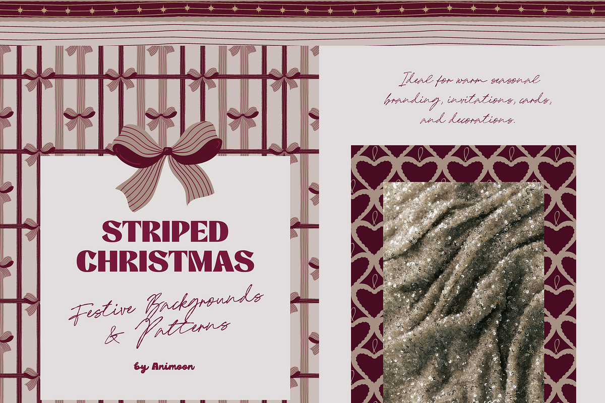 Christmas Backgrounds & Patterns, a Background Graphic by Animoon (Photo 16 of 17)