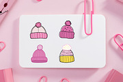 13 Knitted Beanie Hats, an Illustration by jongcreative (Thumbnail 4 of 4)