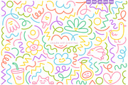 Playful Doodle Vector Pack, an Illustration by Ilia Design (Thumbnail 3 of 10)