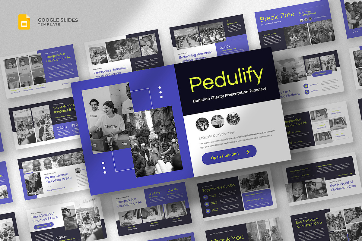 Nonprofit Organization Google Slides, a Presentation Template by fluffstudio (Photo 1 of 4)