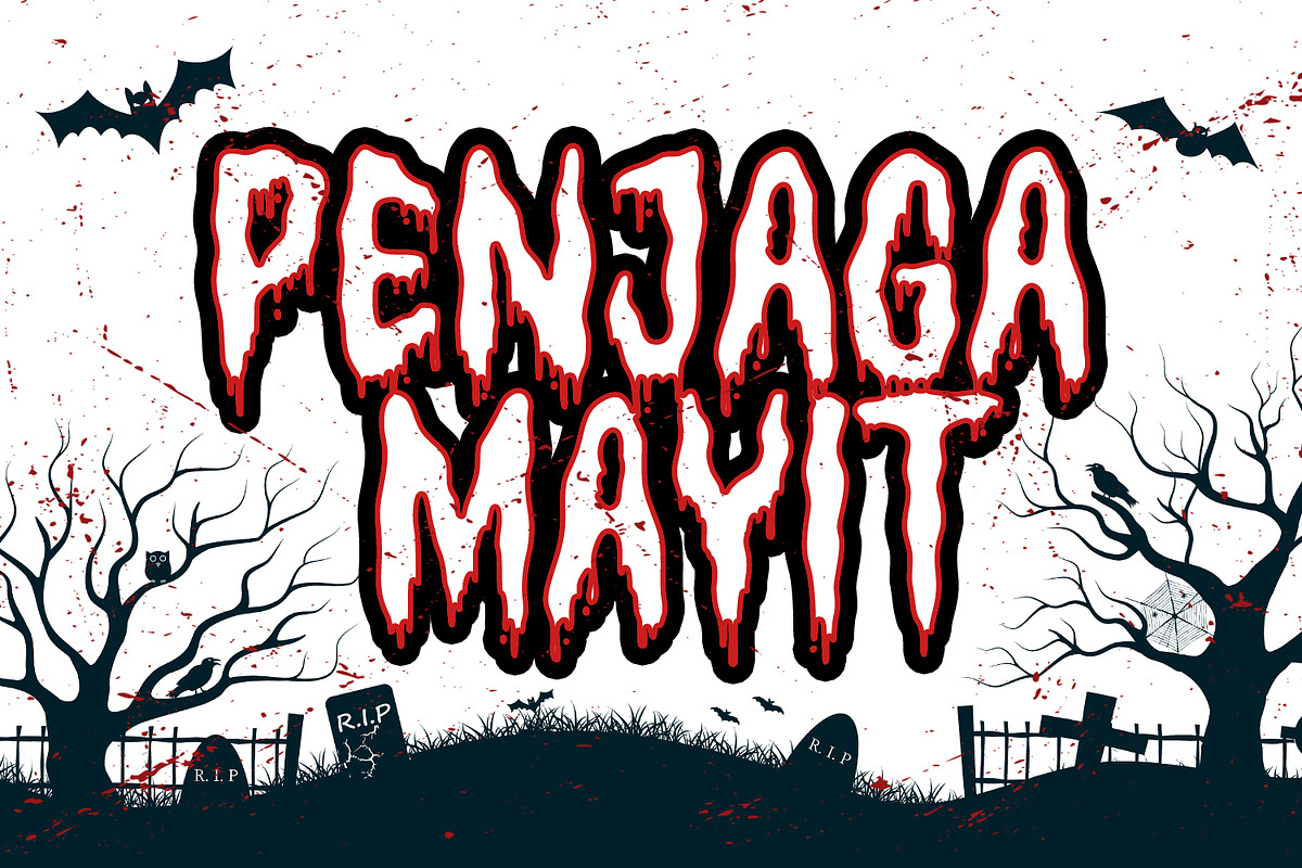 Ghoulies - Horror Display Font, a Sans Serif Font by Alpaprana (Photo 5 of 11)