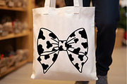 Coquette  Cow Print Bow SVG, an Illustration by Rose Art (Thumbnail 4 of 6)