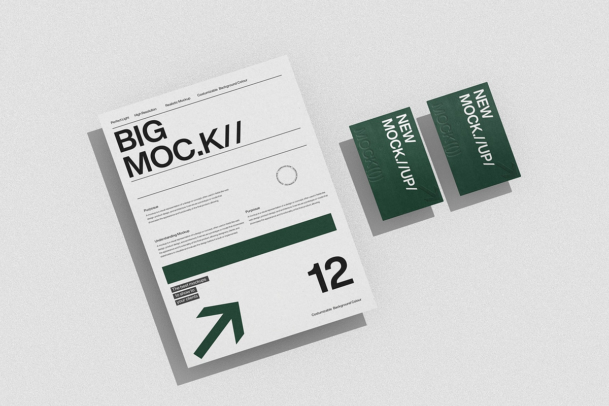 Modern Stationery Branding Mockup, an Advertising Mockup by East Gallery (Photo 5 of 15)