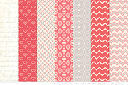 Owls Clipart & Patterns in Coral, an Animal Illustration by Amanda Ilkov (Thumbnail 4 of 4)