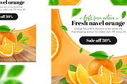 Fresh navel orange - Social Media, a Social Media Template by FoxStore (Thumbnail 2 of 5)