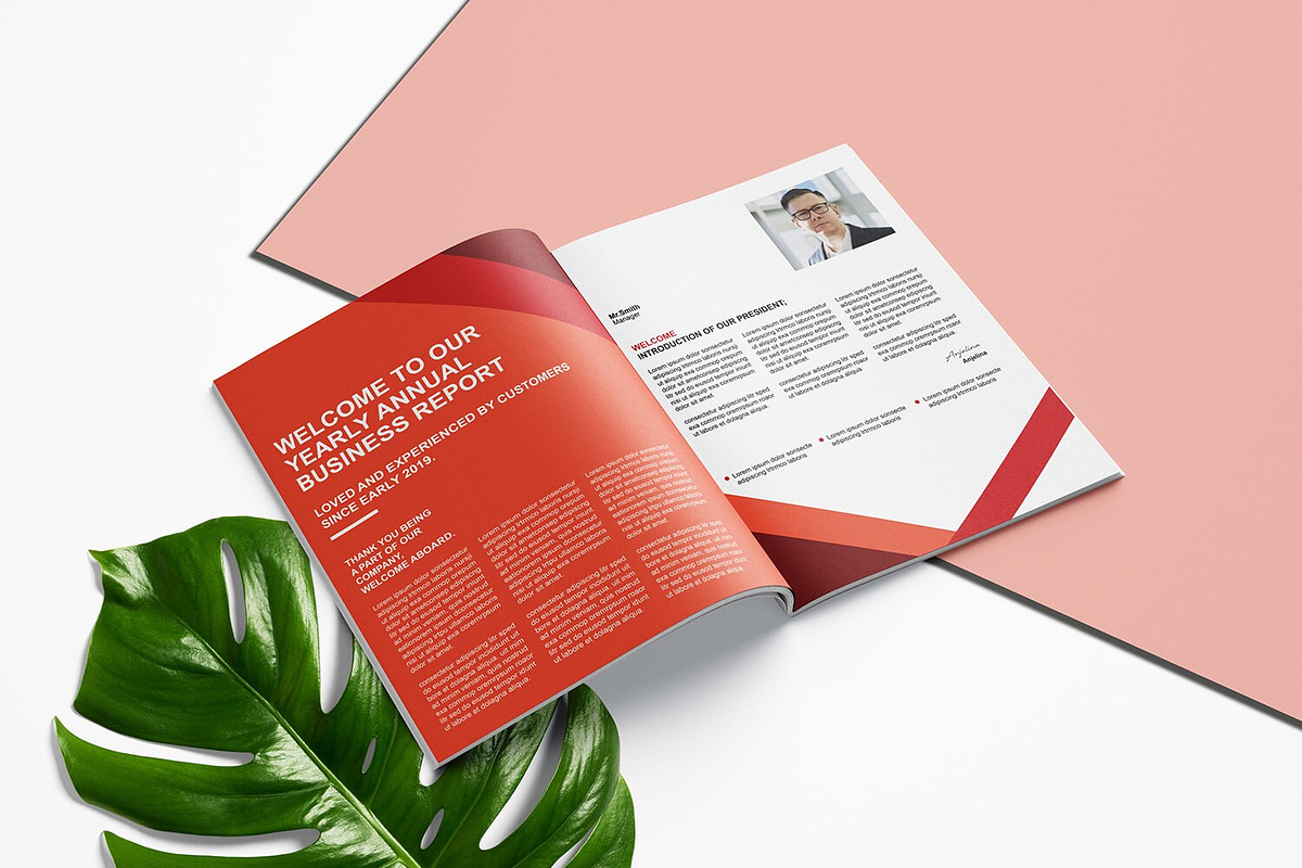 Corporate Annual Report Template, a Brochure Template by Template Shop (Photo 7 of 10)