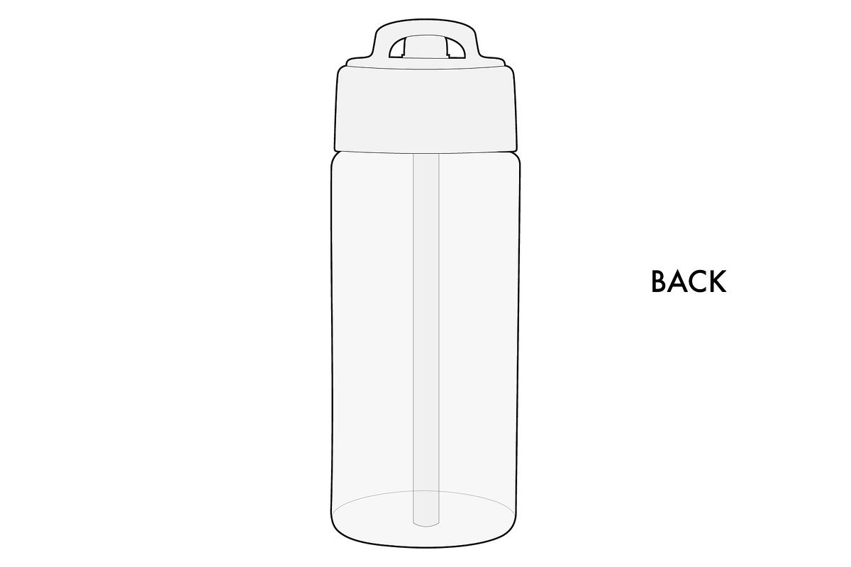 Plastic Water Bottle Mockup Vector, a Cups & Container Mockup by PATTERNBASE (Photo 8 of 8)