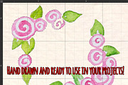 40 Watercolor Borders Bunting, a Decorative Illustration by Violet LeBeaux (Thumbnail 3 of 3)