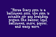 Horsa Scary - Halloween Font, a Slab Serif Font by Iqsiart Studio (Thumbnail 4 of 7)