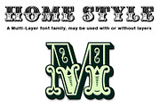 Home Style, a Font by FontMesa (Thumbnail 1 of 4)