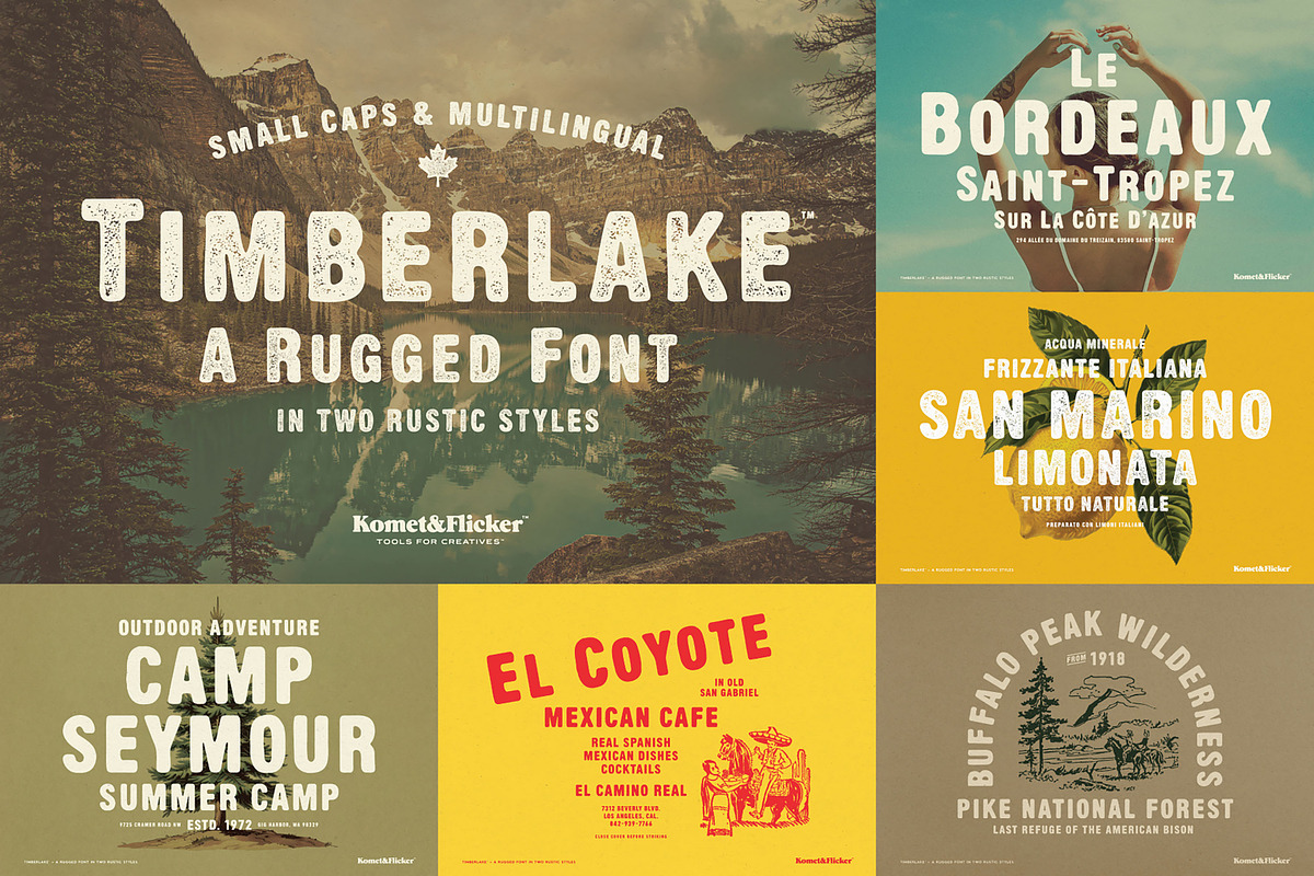 The Complete Rustic Fonts Collection, a Sans Serif Font by Komet & Flicker (Photo 16 of 18)