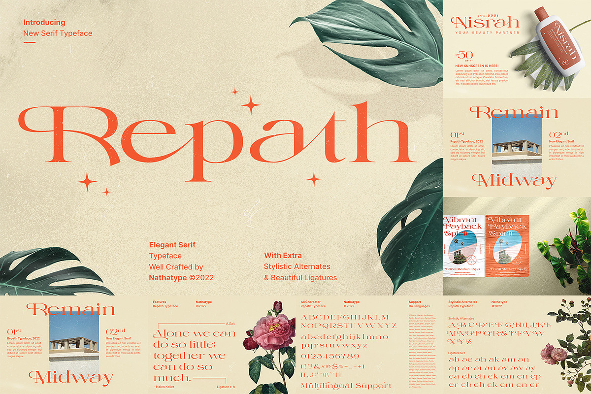 Modern Display Font Bundle 2, a Script Font by Nathatype (Photo 3 of 11)