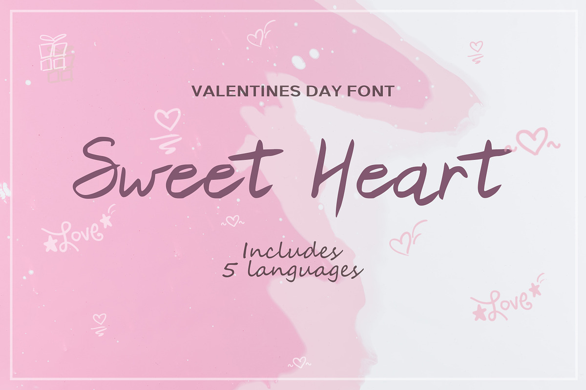 25 Valentine's Day Fonts, a Font by Eldamar Studio (Photo 10 of 51)