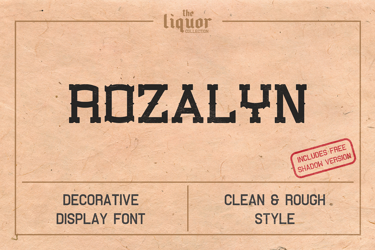 The Liquor Font Collection, a Sans Serif Font by Bart Wesolek (Photo 3 of 10)