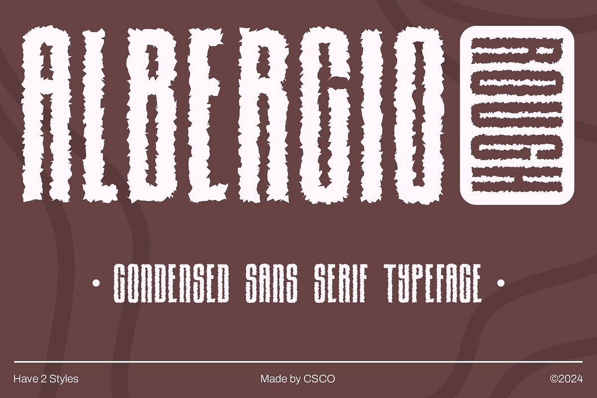 Albercio Rough, a Sans Serif Font by Craft Supply Co. (Photo 1 of 8)