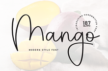 Mango | Script Font