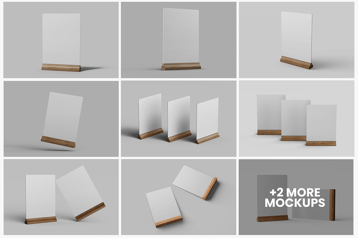 A5 Menu Table Tent PSD Mockup Set, an Advertising Mockup by Remnand Studio (Photo 2 of 11)