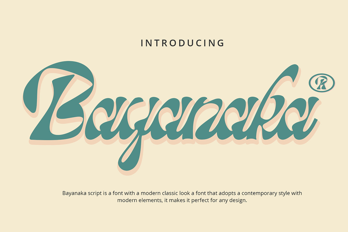 Bayanaka, a Script Font by Damelev (Photo 1 of 9)