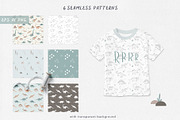 DINOSAURS clipart + SVG files, an Illustration by Alina Mubarak (Thumbnail 9 of 14)