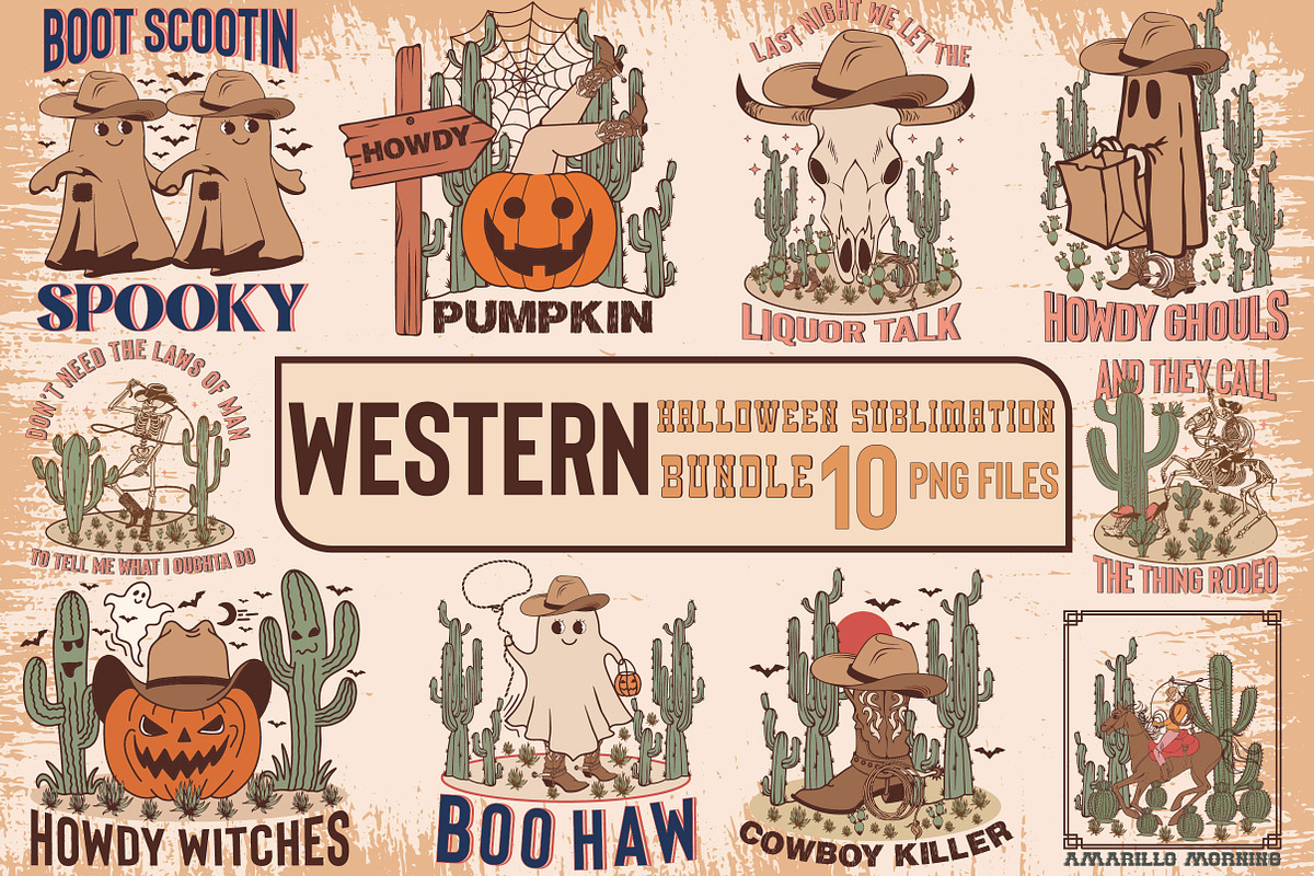 Halloween PNG Sublimation BIG Bundle, a Work Illustration by CreationArt (Photo 4 of 10)