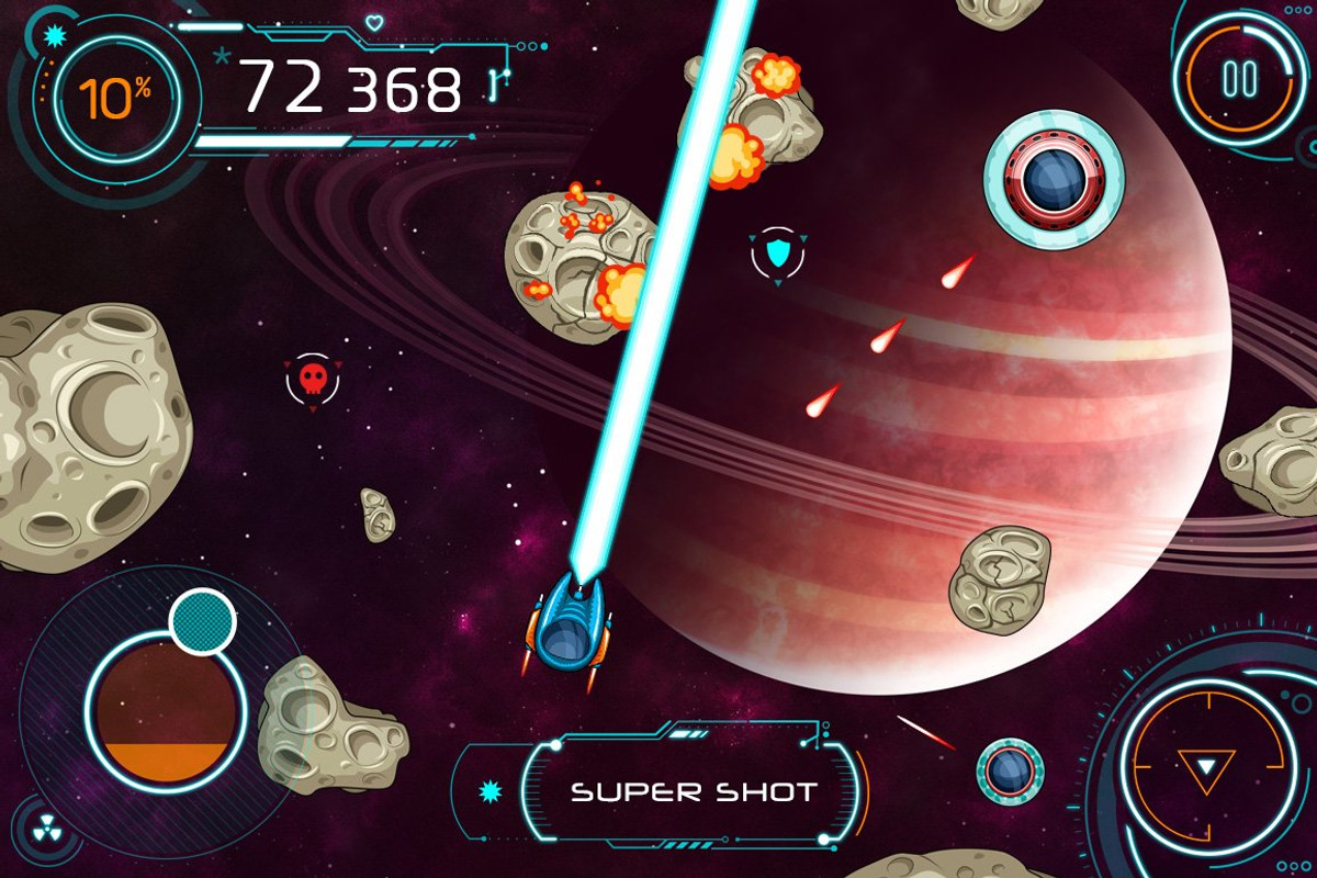 Game Assets for Asteroids Crusher, an Illustration by wowu (Photo 1 of 5)