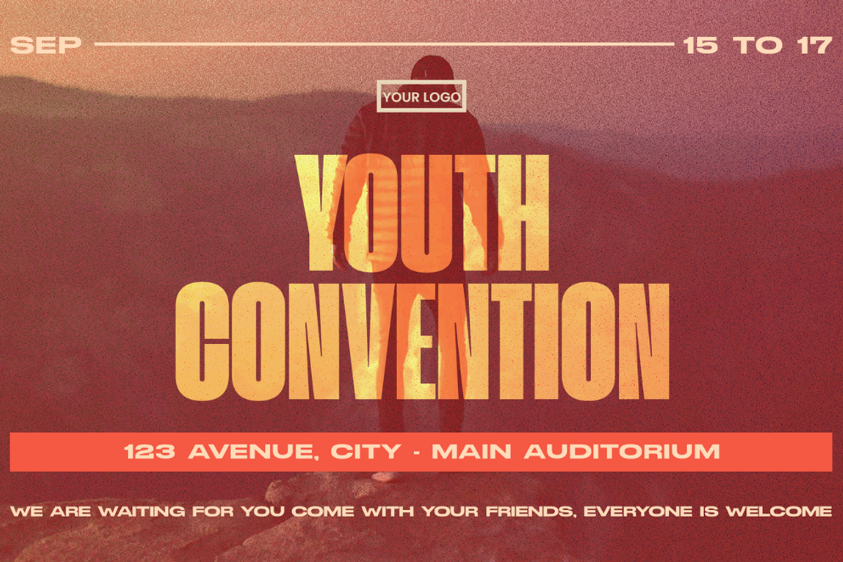 Church Design Youth Convention, a Social Media Template by Cristolab.app (Photo 2 of 4)