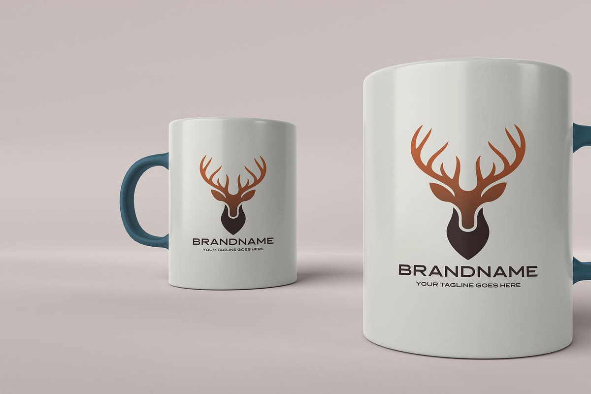 Minimalist Deer Logo Design, a Branding & Logo Template by YUDesignStore (Photo 6 of 10)