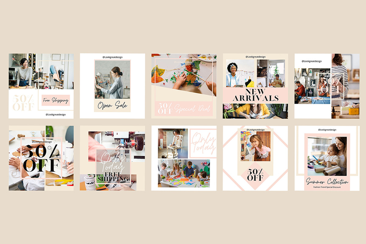 Instagram Post Template For Canva, a Social Media Template by DreamColor (Photo 3 of 5)