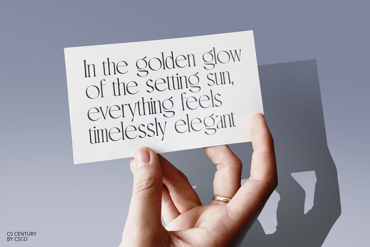 CS Century – Modern Font, a Serif Font by Craft Supply Co. (Photo 7 of 8)