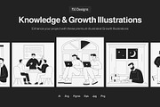 Knowledge and Growth Illustration, an Education Illustration by Creative Stall (Thumbnail 1 of 13)