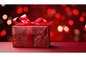 vibrant sparkle red background ai, a Holiday Photo by pikepicture