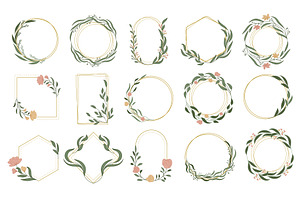 Botanical Frames. Floral Design