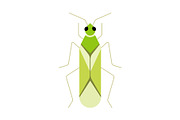 Green Plant Bug Insect, a Solid Icon by Buqancreative (Thumbnail 1 of 2)