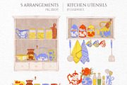 Kitchen Utensils Illustrations, an Object Illustration by GVGraphics (Thumbnail 7 of 8)