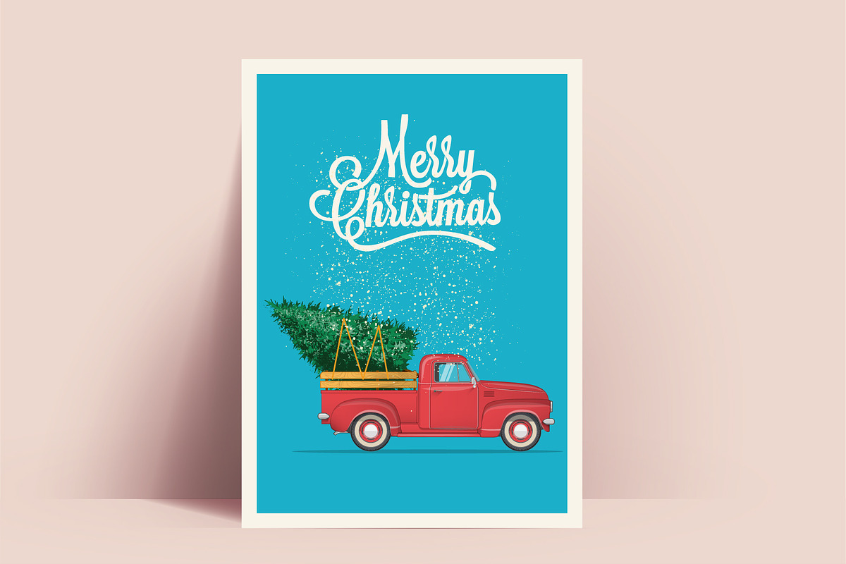 Christmas cards set with xmas trees, a Card Template by Crafter (Photo 2 of 7)