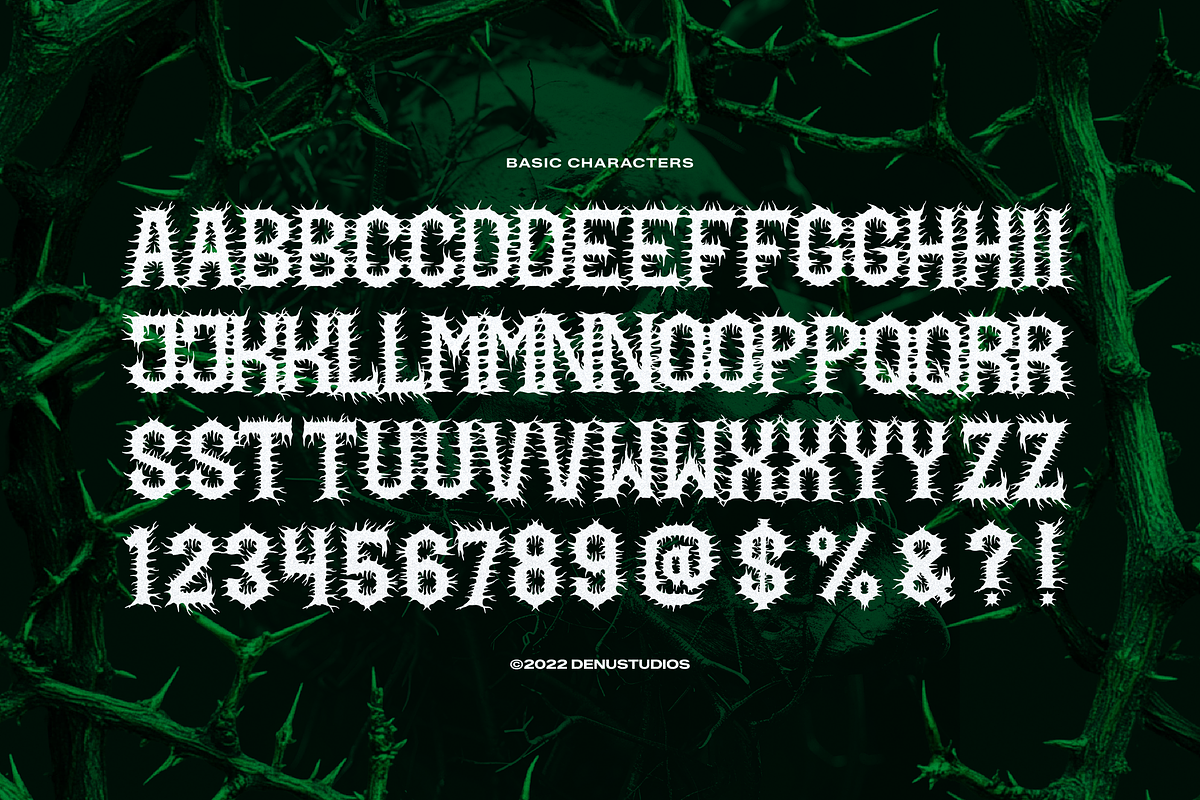 Rotspire | Black Metal Font, a Blackletter Font by Denustudios (Photo 10 of 12)