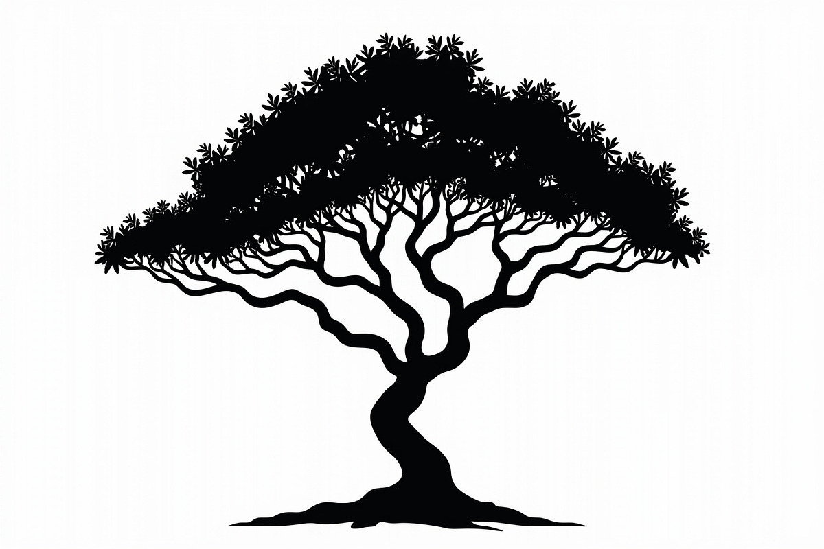 20 Black Tree Silhouettes Bundle, an Illustration by Gaye Art (Photo 6 of 21)